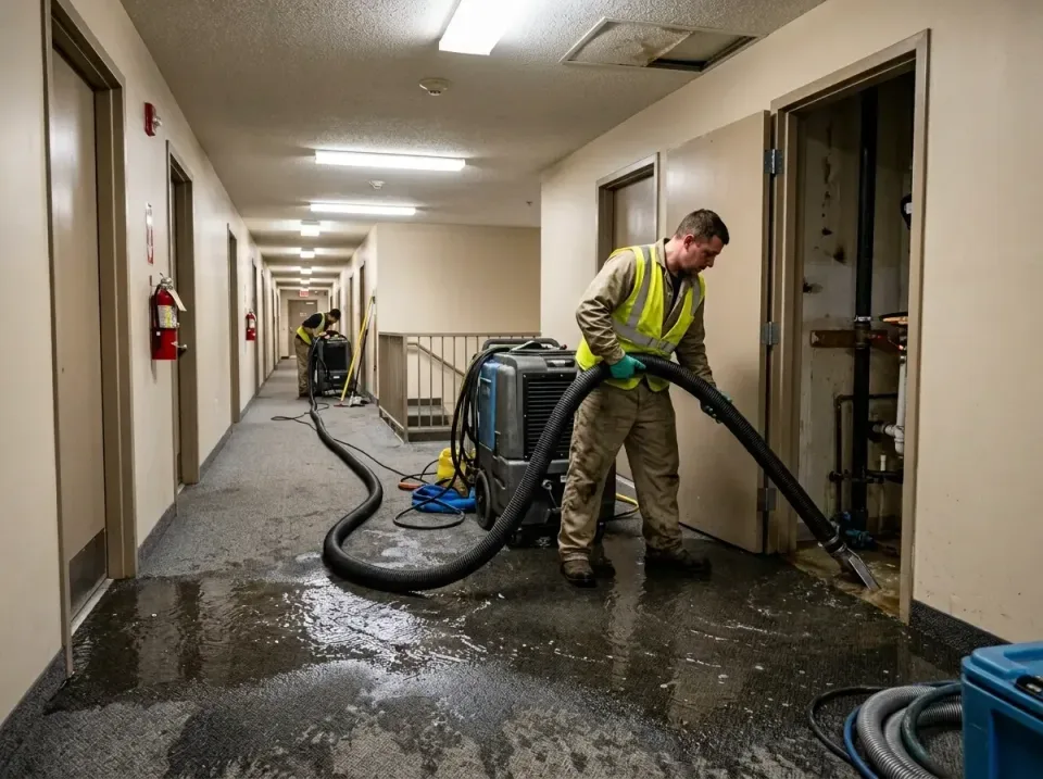 multi-unit-apartment-hallway-f-005 — frequently asked questions, Emergency Burst Pipe Water Extraction & Removal in East Far…